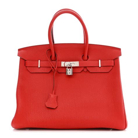 HERMES Togo BIRKIN 35 Geranium 1364500 